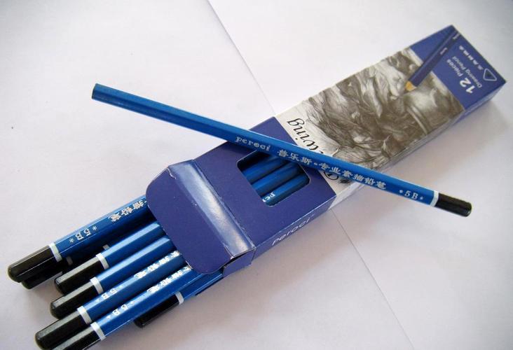 工厂直销 供应 蓝漆六角杆绘图铅笔 蘸顶铅笔 考试铅笔